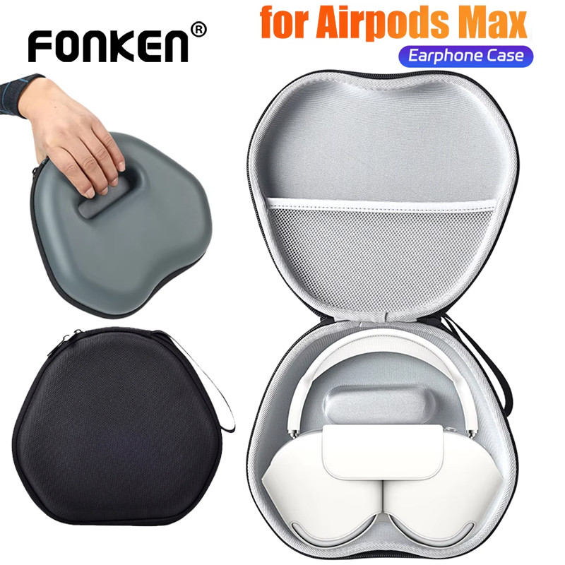 Fonken กระเป๋าเก็บหูฟังหูฟังกันกระแทกเคสสําหรับ Airpods Max
