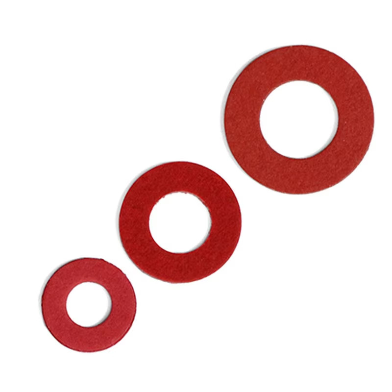 [อย่างรวดเร็ว] ม2-ม8 ฉนวนกันความร้อนปะเก็นธรรมดาแหวนเหล็กสีแดงกระดาษไฟเบอร์ฉนวนเครื่องซักผ้าแบน - รูปที่ 3