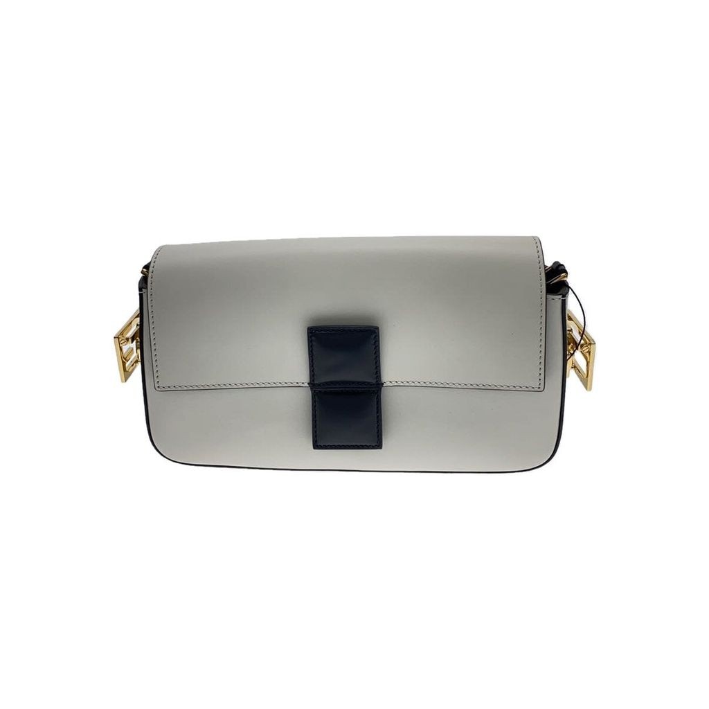 Fendi กระเป๋าสะพาย Bucket Twist Color Block Leather WHT Solid Direct from Japan มือสอง
