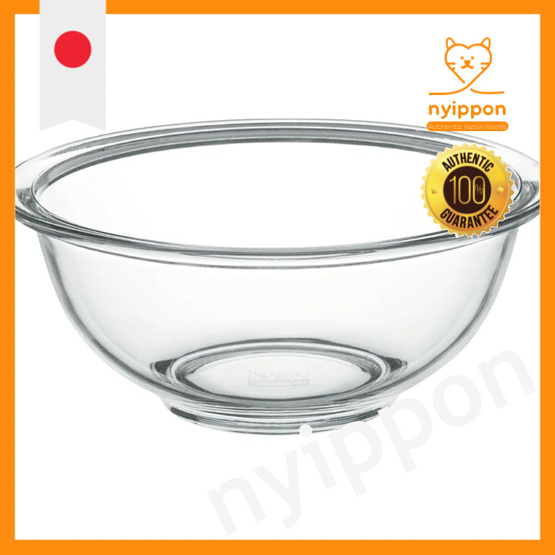 Iwami (IWAKI) AGC Technoglass Heat-Resistant Glass Bowl Round Type 1.5L Outer Diameter 21.3cm Microw