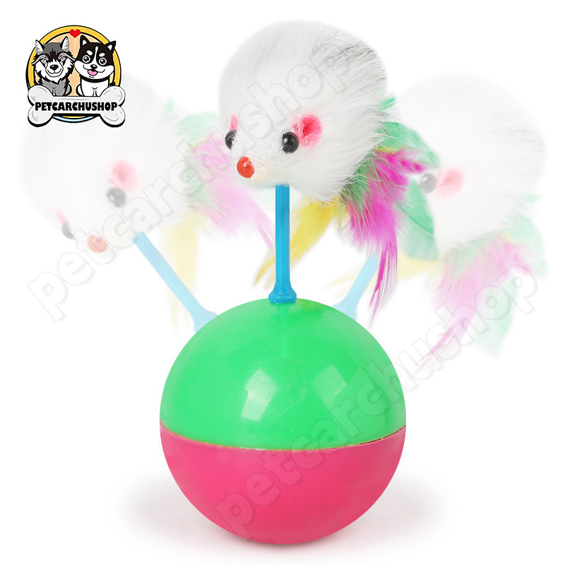 ลูกบอลหนูล้มลุก ลูกบอลล้มลุก บอลกรงหนู หนูล้มลุก บอลของเล่นแมว ลูกบอลขนนกล้มลุก ตุ๊กตาล้มลุก ลูกบอลขนนกล้มลุก/ของเล่นแมว - รูปที่ 6