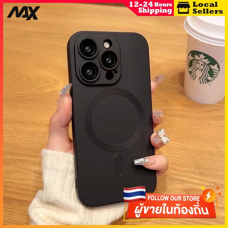 ผิวแม่เหล็ก กันกระแทกกันรอยเลนส์กล้อง หรูหรา เคส เข้ากันได้สำหรับ เคสไอโฟน Case Compatible For iPhone 16 15 14 13 12 11