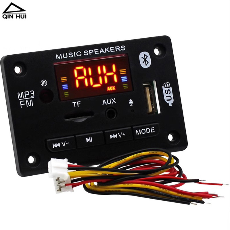 M MP3 Lossless บลูทูธเสียงถอดรหัสบอร์ด U Disk วิทยุ FM TF Card AUX Player diy Power Amplifier Audio 