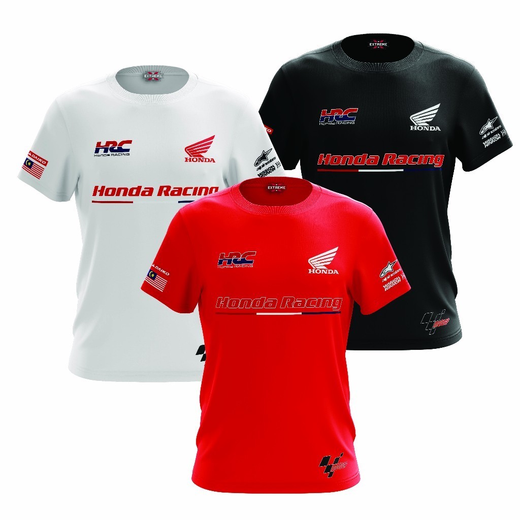 เสื้อยืด HRC H0nda.Racing MotoGP2024 Microfiber Activ Dri Design