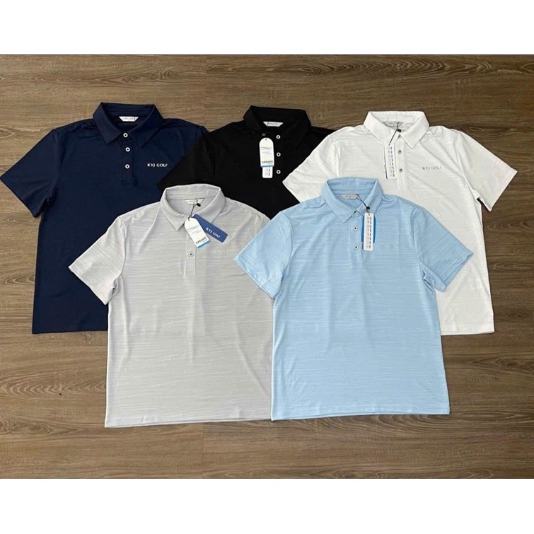 เสื้อโปโล - KYJ GOLF เสื้อกีฬาคอกลมแขนสั้น Made in Korea