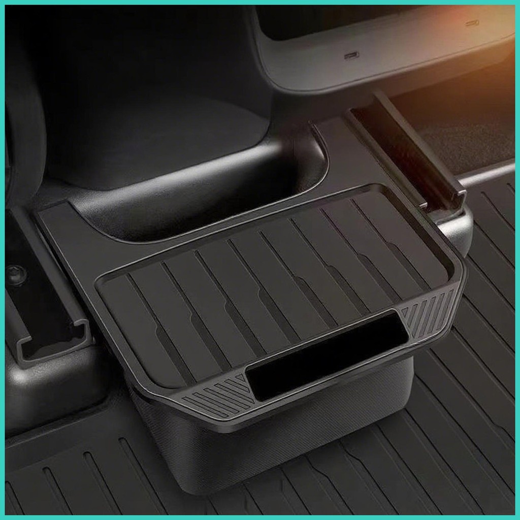 สําหรับ Tesla รุ่น 3/y ถังขยะรถยนต์สําหรับเบาะหลังรถ Organizer และฝาครอบ Auto ภายในสําหรับ magith
