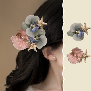 อุปกรณ์เสริมผมสีชมพู แฟชั่นหน้า Sommer กรอบกิ๊บสำหรับวันหยุด…