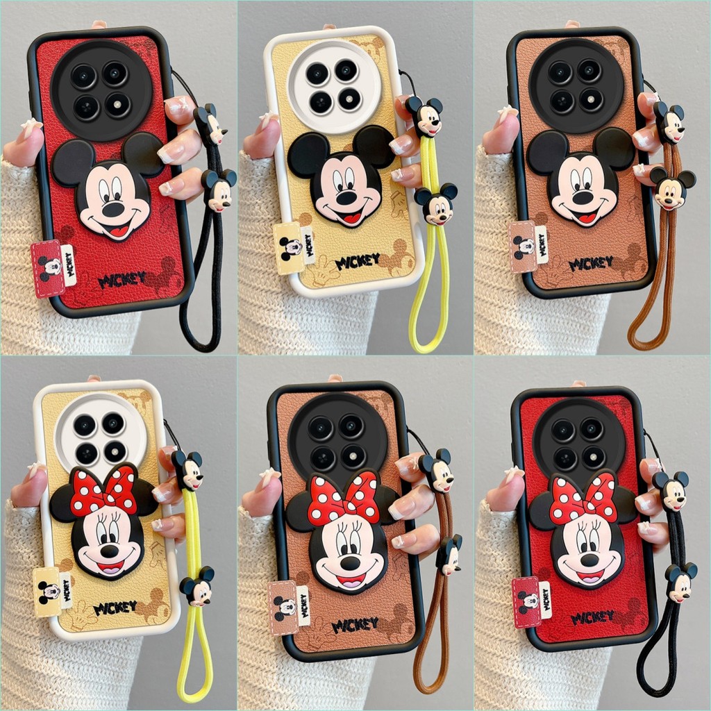 เคส Realme 12 12X 13 หนังน่ารักอะนิเมะซิลิโคนนุ่มกรณีโทรศัพท์