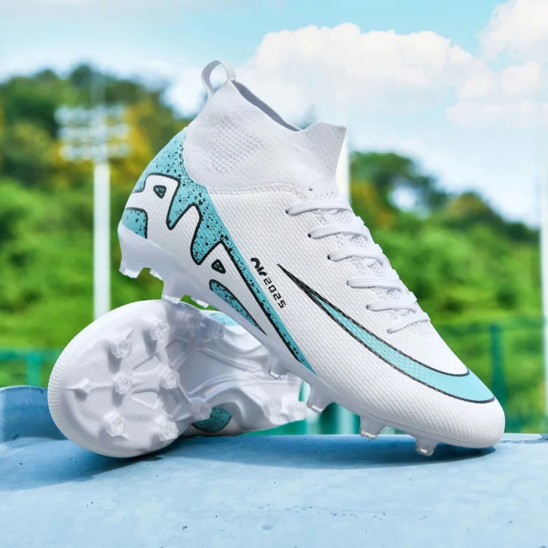 ข้อเท้า Studded รองเท้าฟุตบอลกลางแจ้ง Professional Field Boot Unisex รองเท้าผู้ชาย สวมใส่สบายและเบา