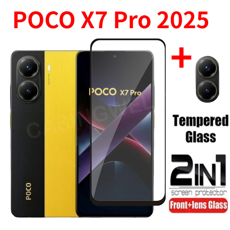 ป้องกันหน้าจอสําหรับ POCO X8 Pro Max 4G 5G 2026 คลุมทั้งหมดกระจกนิรภัยใส HD ป้องกันฟิล์มป้องกันรอยขีดข่วน