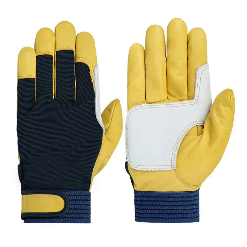 1 Pair Welding Work Gloves Builder Gloves Gardening Gloves Light-Duty Mechanic Safety Gloves Imitati