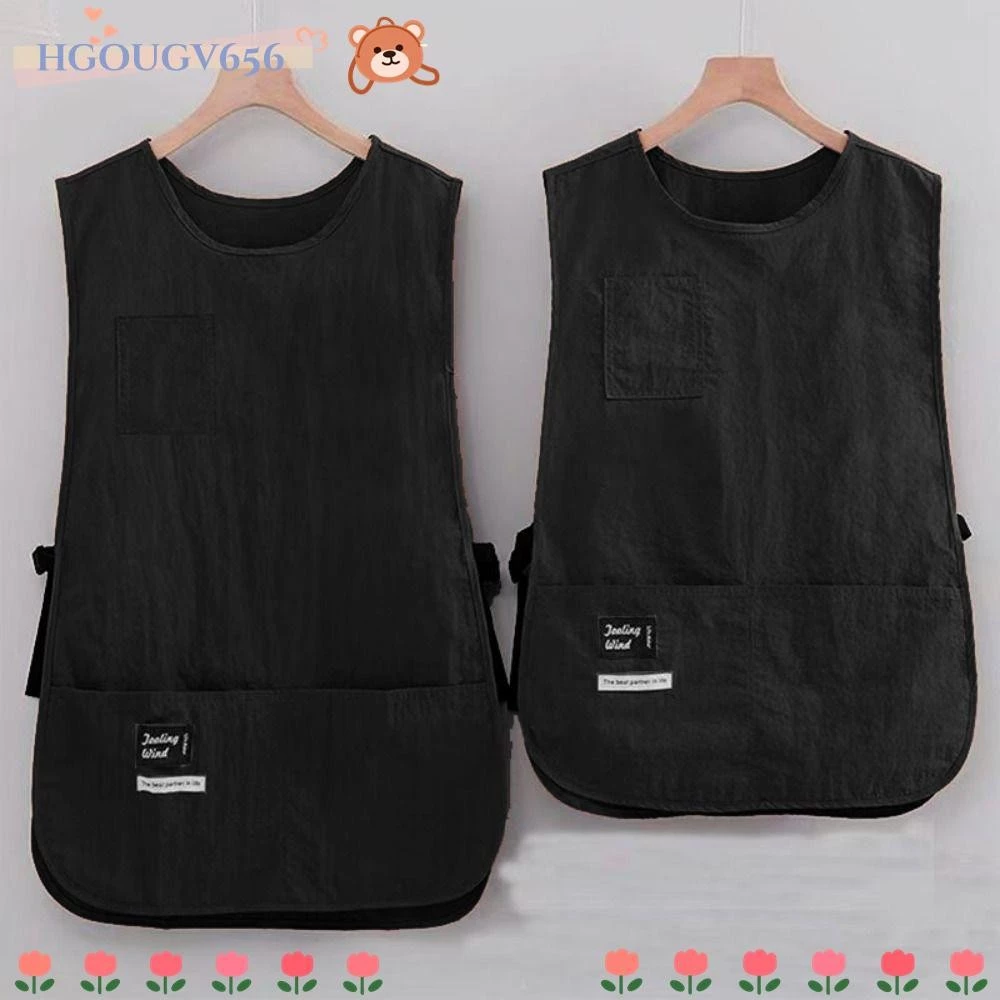 Hgougv656ผ้ากันเปื้อนกันคราบ,ป้องกันสกปรกกันน้ําแขน,ญี่ปุ่นเสื้อกั๊กไนลอนสไตล์อเนกประสงค์ระบายอากาศผ้าเปื้อนครัวอุปกรณ์เสื้อผ้