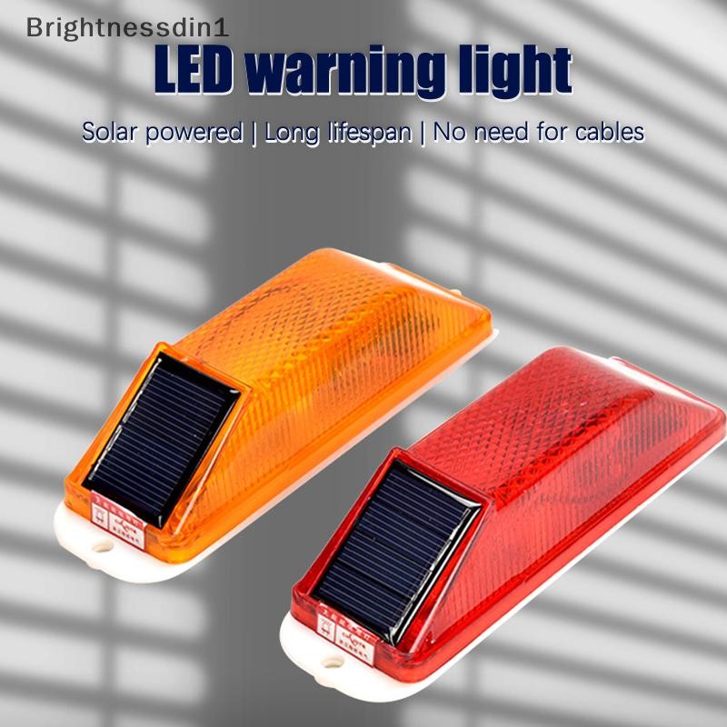 [Brightnessdin1] ชาร์จ LED พลังงานแสงอาทิตย์ Strobe ไฟเตือนพลังงานแสงอาทิตย์ Night ขับรถการจราจรความปลอดภัย Cavityled LED Light ชิปควบคุมรถอุปกรณ์เสริม Boutique