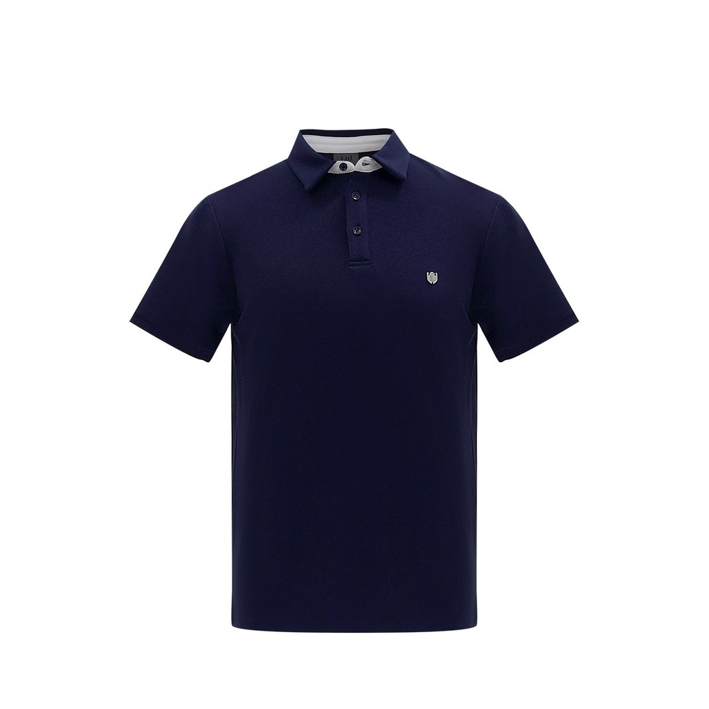 LTD เสื้อโปโลแขนสั้น ผู้ชาย สีกรมท่า | New Gen Polo Shirt | 00954