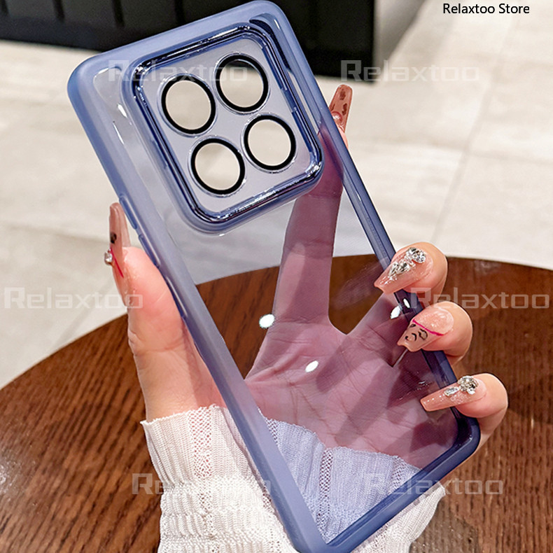 Pocox7 Pro 2025 ปลอกใสสําหรับ Xiaomi POCO X7 X7Pro PocoX7 Pro PocoX7Pro 5G โปร่งใส Soft TPU เคสโทรศัพท์แฟชั่นคู่กันกระแทกกล้องปกป้องปกหลัง