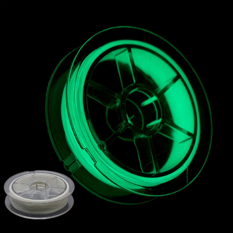 0.37 มม.* 50 M Glow in The Dark Ultra-bright Green luminous fishing film lure jig hooks อุปกรณ์เสริม DIY อุปกรณ์ตกปลา