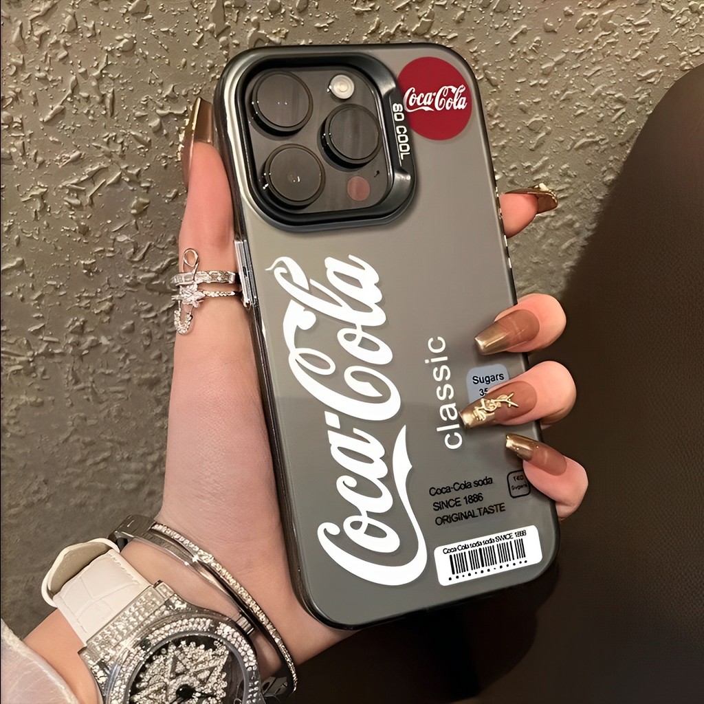 🔥COD🔥เคส IPhone 11 12 13 14 15 16 Pro MAX 14 15 16 Plus XR SE2 3 XSmax X 8 7PLUS เคสโทรศัพท์แบรนด์เนมสุดเทรนโคคาโคล่า