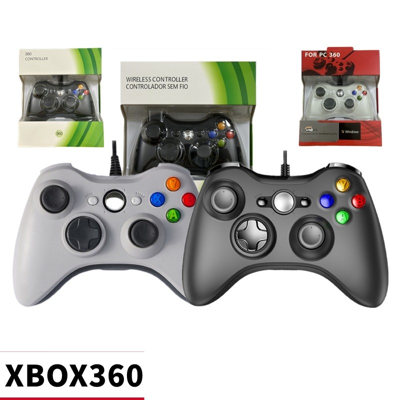 จอย Xbox360 / จอยเกม Xbox360 มีสาย สามารถต่อ Xbox360 เเละคอมพิวเตอร์ได้ สินค้าส่งจากไทย