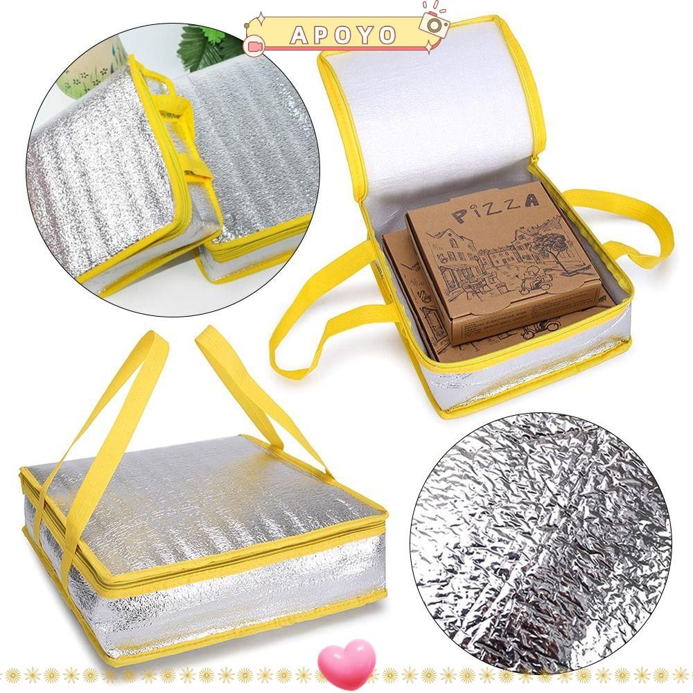 Apoyo Pizza Delivery Bag Food Thermal Portable Delivery Carrier Cooler Bag