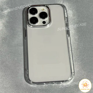 เคสโทรศัพท์กรอบโลหะใส เคสสำหรับไอโฟน 11 For iPhone 11 12 13 14 15 16Pro MAX X XS XR XS 6 7 8Plus SE2020 12mini case