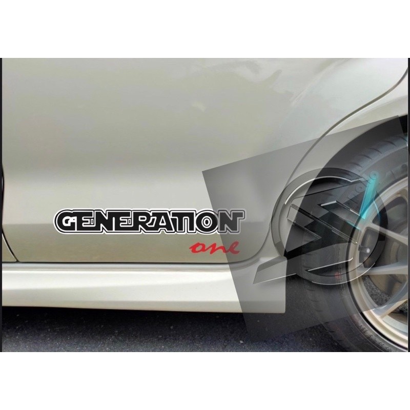 (Ready Stock ) S671# 2pc GENERATION ONE Car Vinyls Decal Sticker