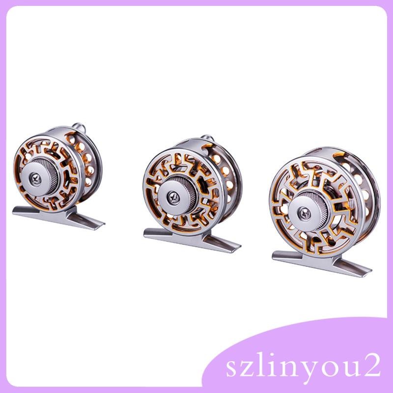[szlinyou2] Fly Fishing Fishing Reel อลูมิเนียมแบบพกพาประหยัดแรงงาน Fly Reel