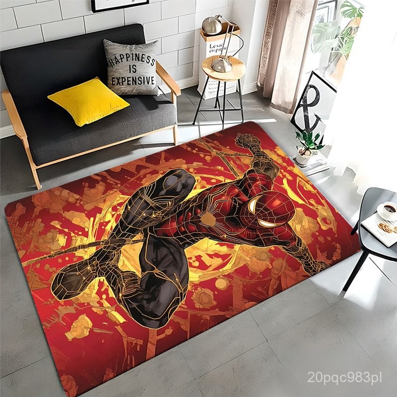 Spider-Man Soft Rugs Floor Mats Carpets Living Room Bedroom Anti-Skid Area Rugs