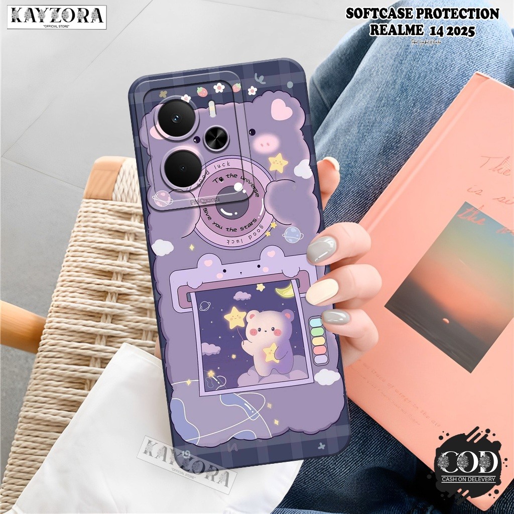 HP เคสโทรศัพท์ REALME 14 5G 2025 ใหม่ล่าสุด - KAYZORA - เคสแฟชั่นการ์ตูน - REALME 14 Softcase - เคสซ