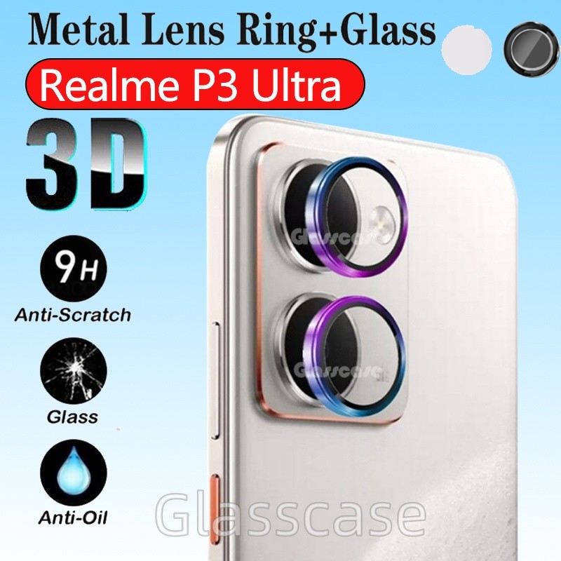 [คลังสินค้าพร้อม]เลนส์กล้องโลหะสําหรับRealme P3 P 3 Ultra P3Ultra RealmeP3 RealmeP3Ultra 5G 2025 9H 