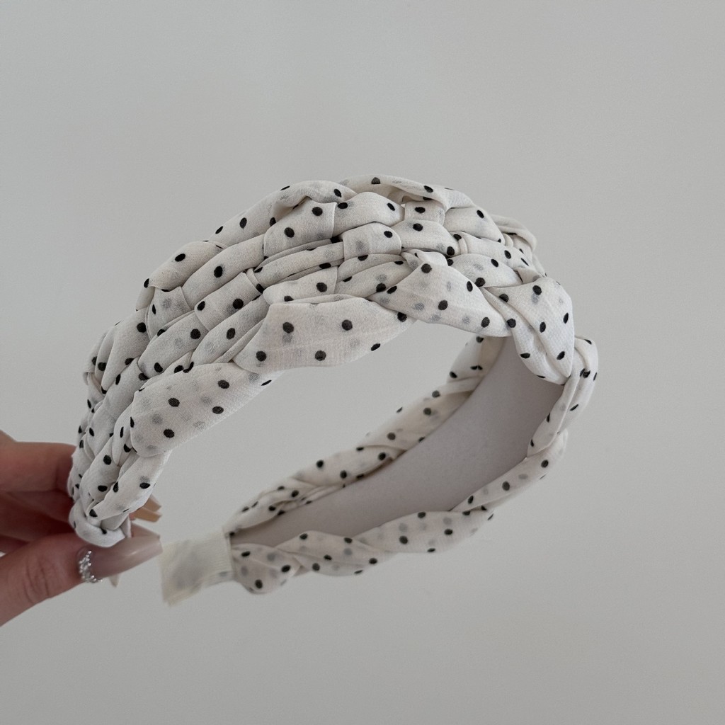 ห่วงผมคาดศีรษะกว้างสำหรับทรงผมคลื่นหญิง - รูปที่ 4