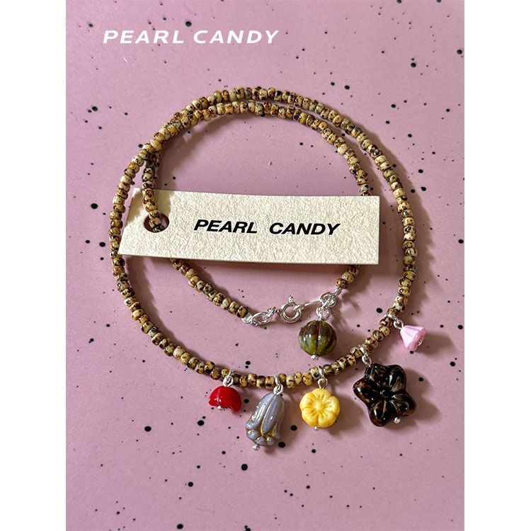 VERB สีสันดอกไม้ สร้อยคอ สไตล์_lazy_southern_island_สำหรับคุณ