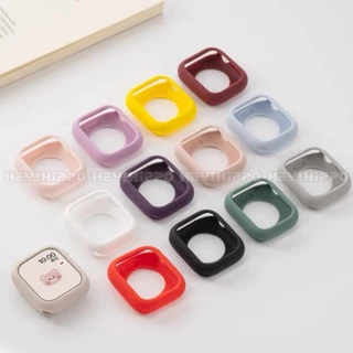 เคสป้องกันซิลิโคนอ่อนนุ่มเหมาะสําหรับสมาร์ทวอทช์ซีรีส์ 10/9/8/7/6/5/4/3/2/1/SE ป้องกันการตกกระแทกสีพลัมเหมาะสําหรับ ฉันดู49/46/45/44/42/41/40/48มม