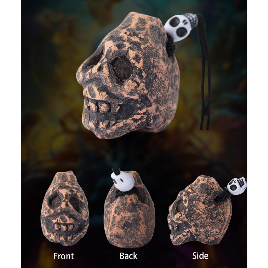 Aztec Death Whistle มนุษย์แท้ Sounding Screams จริงกรีดร้อง Death Whistle fescap