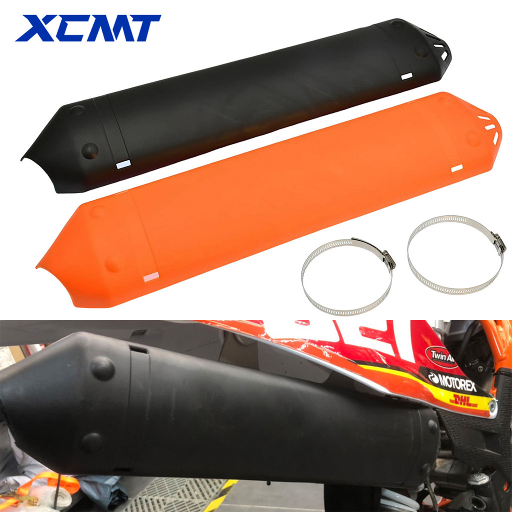 รถจักรยานยนต์ความร้อนโล่ไอเสียฝาครอบป้องกันสําหรับ KTM XC XCW EXC สําหรับ Husqvarna 250/300 TE 2020-2023