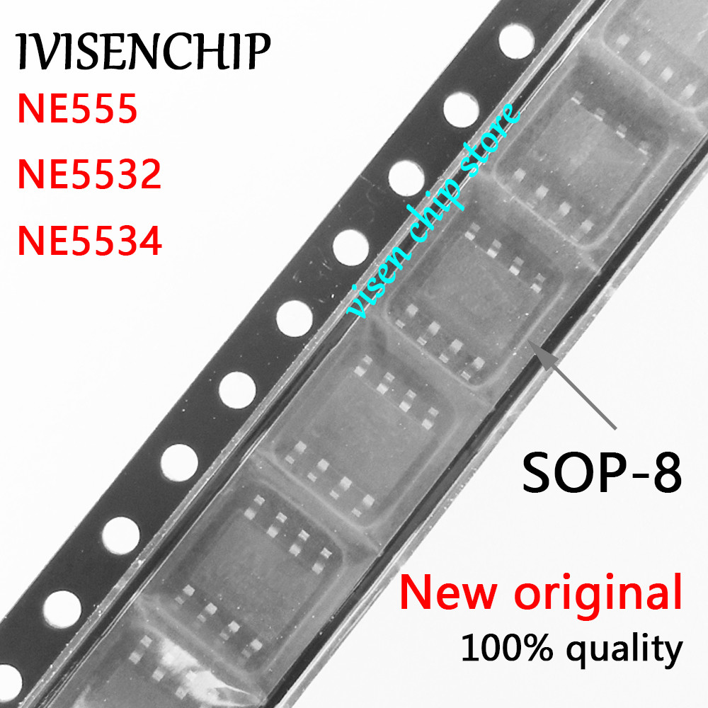 10 ชิ้น NE555 NE5532 NE5534 NE555DR NE5532DR NE5534DR SOP-8 ในสต็อก