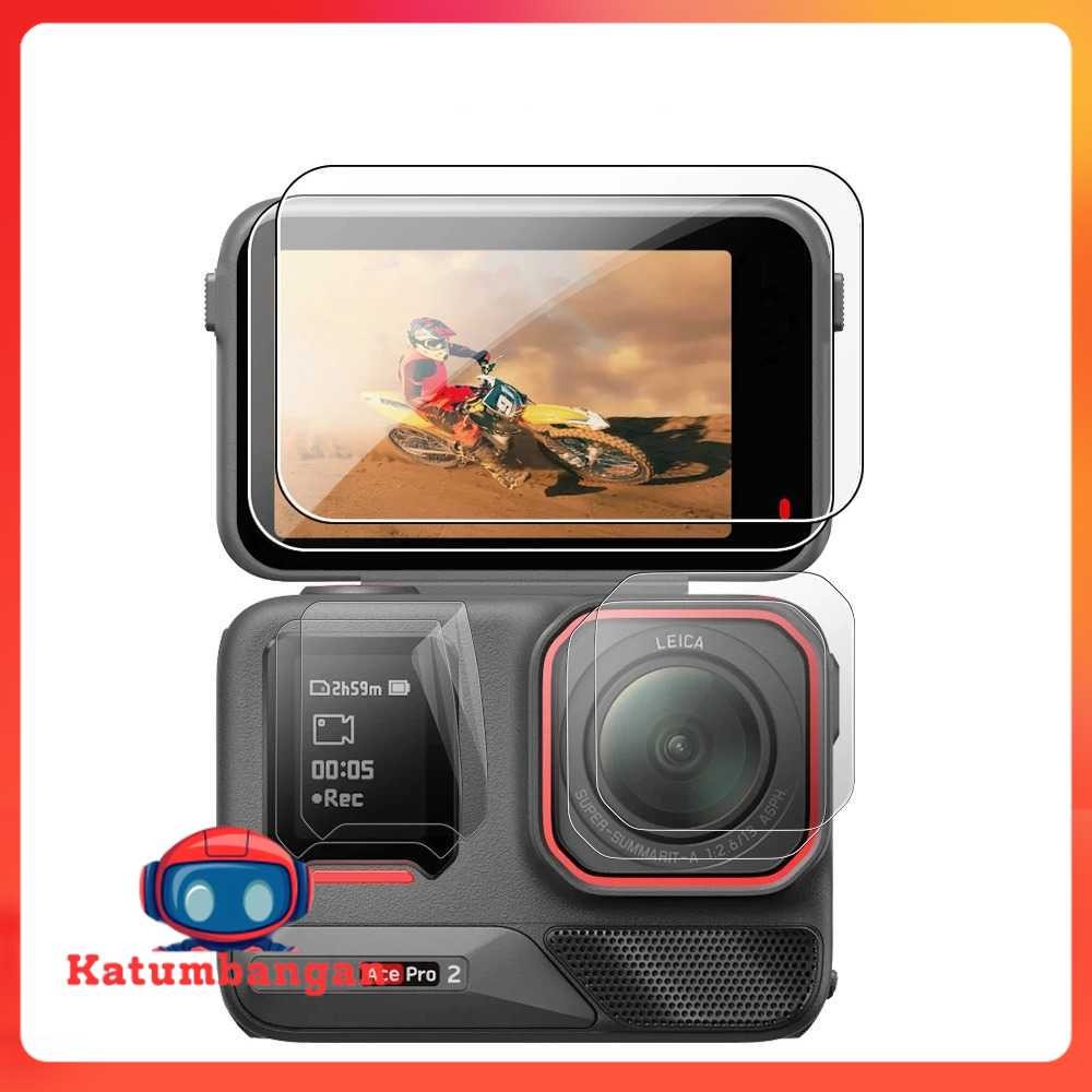 FARAJI ฟิล์มกันรอยกระจกนิรภัย 2.5D Curve Insta360 Ace Pro2 - FR-26