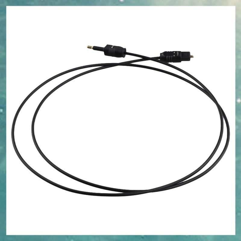 T QLI 1m 3ft Toslink to Mini Plug 3.5mm Digital Optical SPDIF สายสัญญาณเสียงชุบทอง