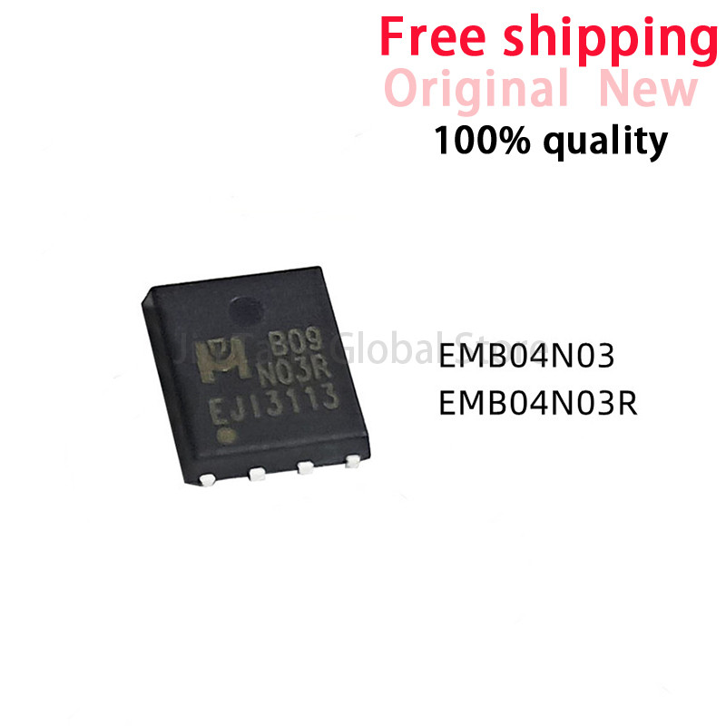 10 ชิ้น EMB04N03H EMB04N03R B04N03 B04N03R QFN ชิป MOSFET
