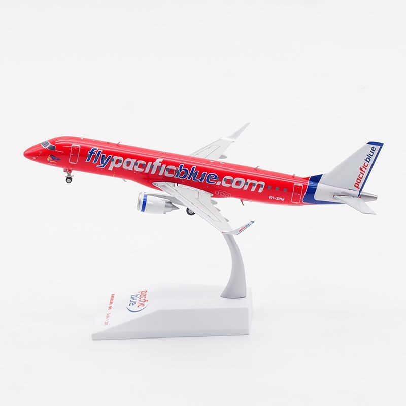 JC Wings 1: 200 Pacific Blue Aviation ERJ-190AR VH-ZPM โมเดลเครื่องบินโลหะผสม