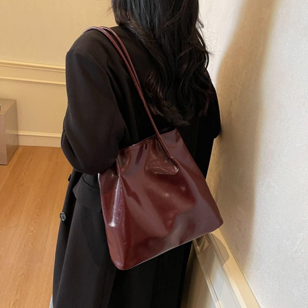 MUNDAUN ถุงสะพายเอวิธีการช้อปpingและใช้งานประจำวันสำหรับผู้หญิง ทำจากหนังPU สีเดียว ความจุขนาดใหญ่ - รูปที่ 7