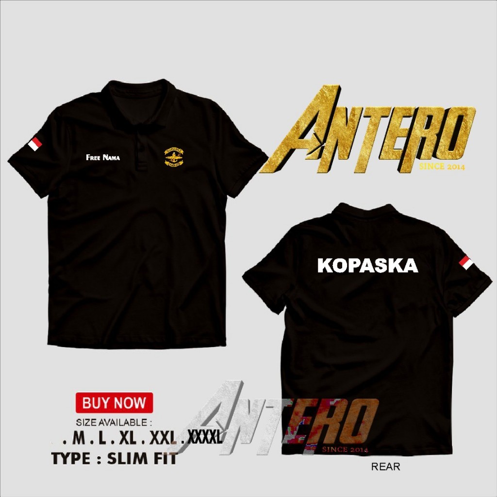 เสื้อยืดคอปก เสื้อยืดคอปก Frog Troop Commando elite TNI Navy Troops (TNI AL) _Playmoreshop