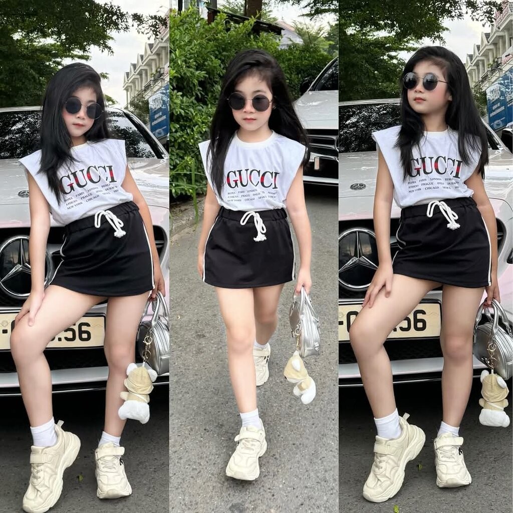 🔥พร้อมส่ง ชุดเด็กผู้หญิงแฟชั่นเวียดนาม /P7.41