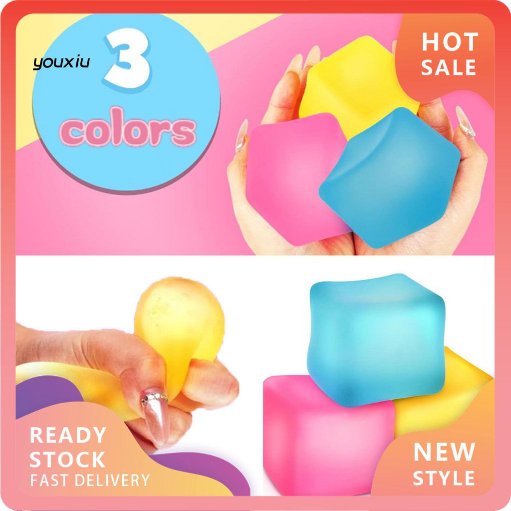 Yx ความเครียดบรรเทา Cube ของเล่น Cube Sensory ของเล่น Glow-in-the-dark ความเครียดบรรเทา Cube Squishy