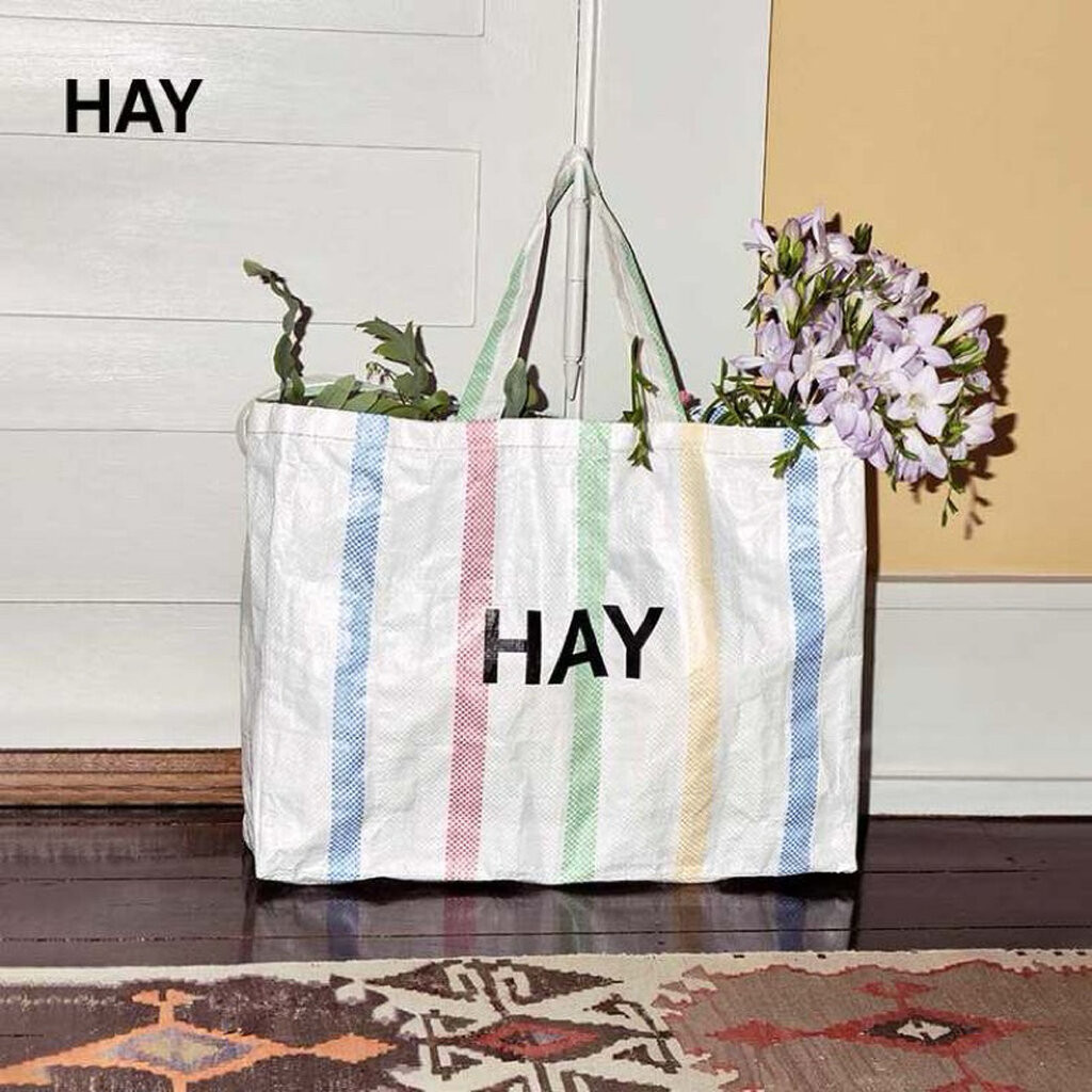 ลดเพิ่ม20% ทักแชท / HAY Candy Stripe Bag (M) / ของแท้ กระเป๋ากระสอบ