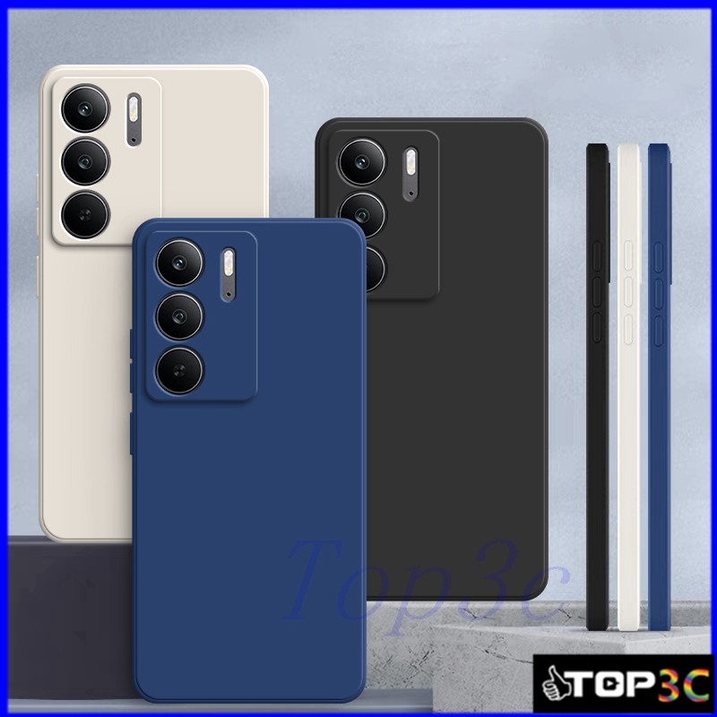 เคส realme C75/C67/C65/C63/C61/C55/C53/C51/C35 เคสซิลิโคนป้องกันการตกสีธรรมดาเรียบง่าย YT
