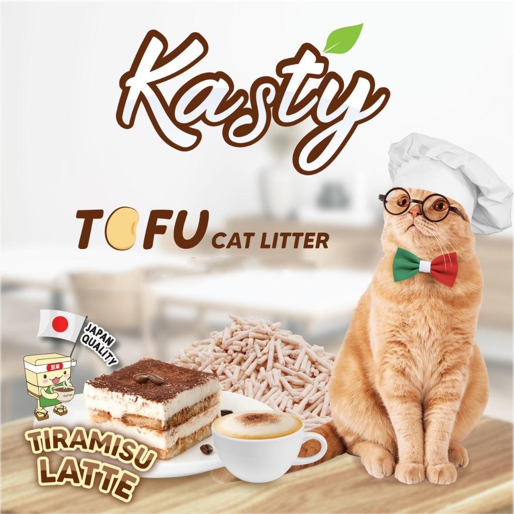 Kasty แคสตี้ 10L-12L ทรายแมวเต้าหู้ เก็บกลิ่นดี จับต้วเป็นก้อนเร็ว ฝุ่นน้อย ทิ้งชักโครกได้