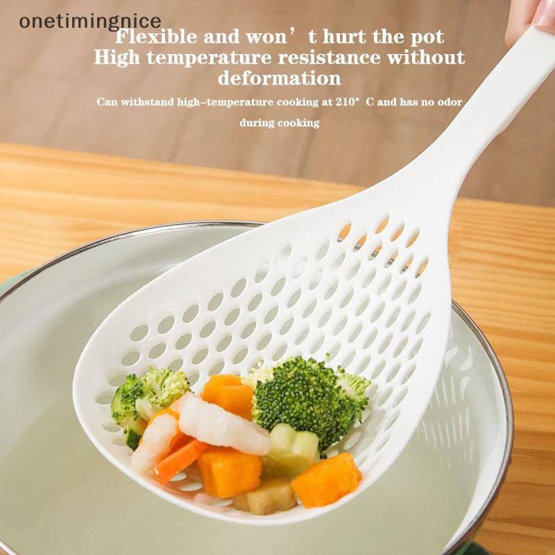 Onetimingnice ช้อนความจุขนาดใหญ่พร้อมขาตั้งอุณหภูมิสูง Hung เกี๊ยวรั่วไม่ใช้งานง่ายเครื่องมือเครื่องครัว Onetimingnice