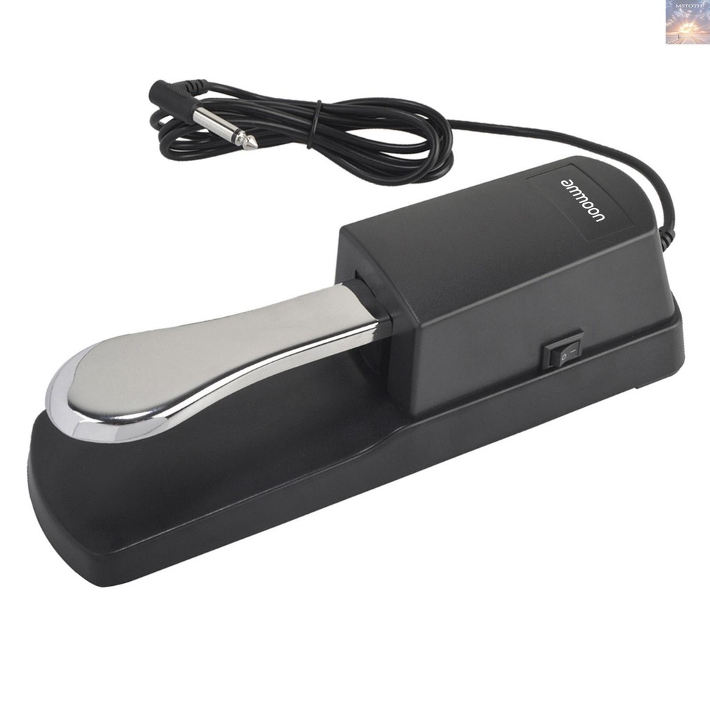 Ammoon Universal Sustain Pedal สําหรับเปียโนดิจิตอลคีย์บอร์ดอิเล็กทรอนิกส์ Sustain เท้าเหยียบพร้อมสว