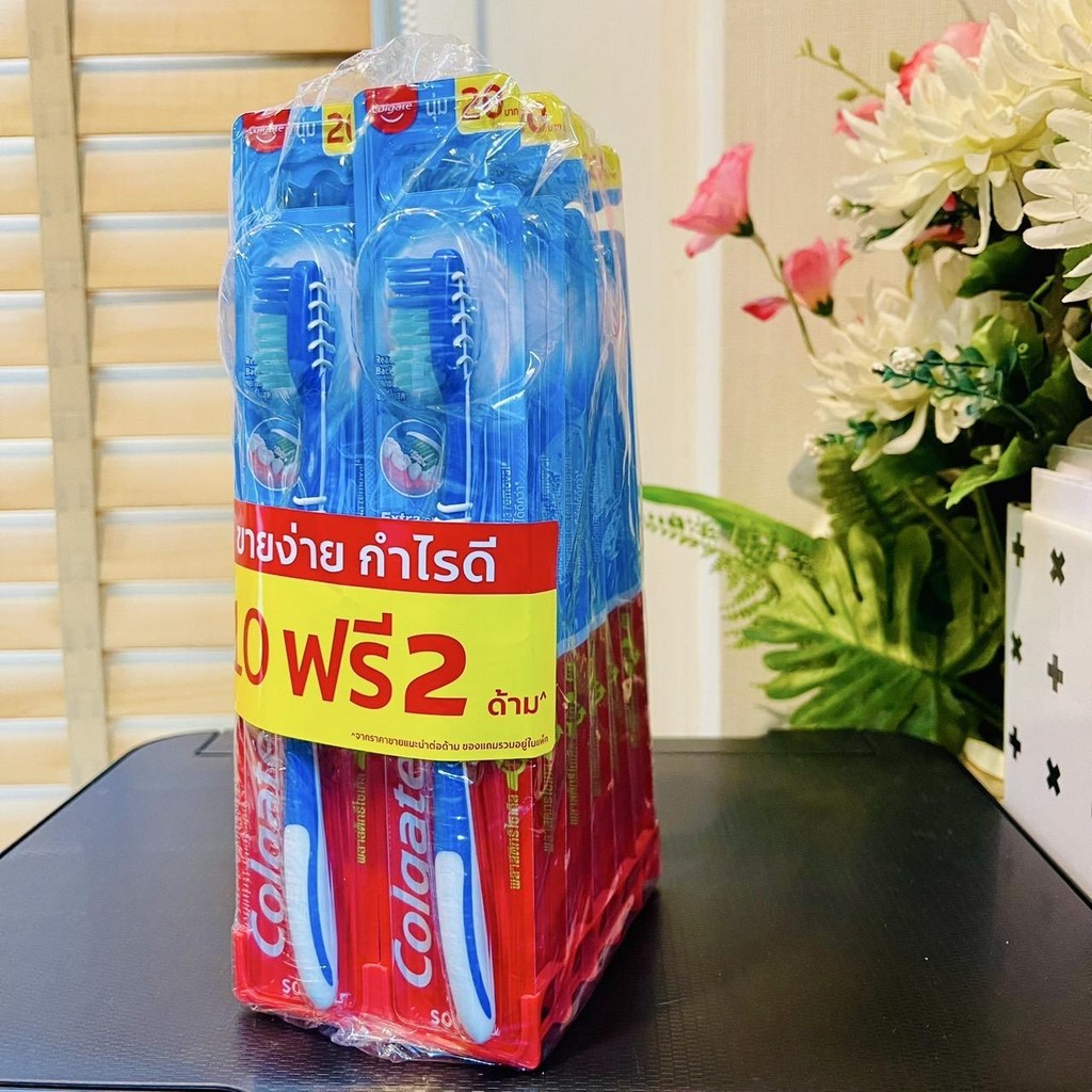 (แพค 12 ชิ้นสุดคุ้ม!!) คอลเกต แปรงสีฟัน รุ่นเอ็กตร้าคลีน ขนแปรงนุ่ม (Colgate Toothbrush Extra Clean) 10 ฟรี 2 ชิ้น ราคา ถูกที่สุด ดีลบีเคเค แกลเลอรีภาพที่ 5