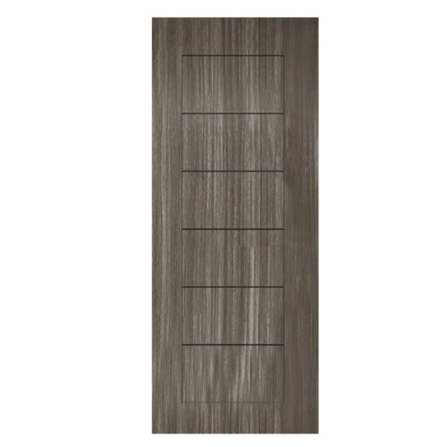 shophome468 HOLZTUR ประตูปิดผิวพีวีซี บานทึบทำร่อง PVC-P30-2 80x200ซม. GRAY PINE รับประกันของเเท้ - รูปที่ 6